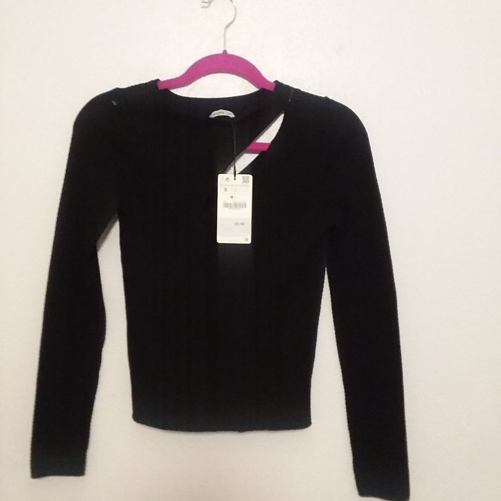 Zara Knit pullover Blouse Size Sm